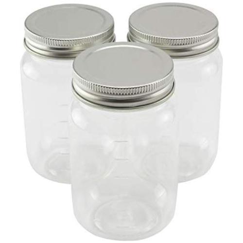 3ct. Plastic Mason Jars by Craft Smart, 16oz.