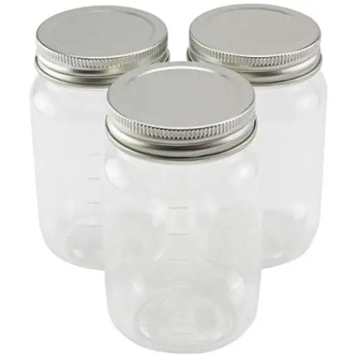 Bouteilles en verre Mason Craft Smart, 16oz, Polypropylène (3ct) Bouteilles en verre Mason Craft Smart, 16oz, Polypropylène (3ct)