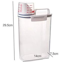 Kitchen Food Storage Jar Airtight Food Storage Storage Container Package 2 Kitchen Food Storage Tank Plastic Hand Strap Measuring Cup Sealed Rice Barrel