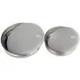 Mason Jar Lifestyle Rust Proof Stainless Steel Storage Lids with Platinum Silicone Liners (5 Pack, Wide Mouth)