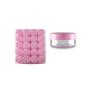 24 Pcs 20G/20ML Refillable Round Cosmetic Jars With Pink Screw Lid BPA Free Plastic Container Bottle Pot Holder Box For Women Girls Mineralized Makeup Nail Powdered Eyeshadow Cosmetic Samples Nails