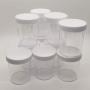 4oz Empty Clear Plastic Slime Storage Favor Jars Wide-Mouth Plastic Containers with White Lids for Beauty Products, DIY Slime Making and More (22)