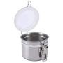 Storage Bottles Jars - 1 Pcs Simple Stainless Steel Airtight Sealed Canister Coffee Flour Sugar Tea Container Storage Small - Jars Storage Bottles Storage Bottles Jars Coffee Flour Steel Cont