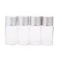 12pcs 10ml Clear Sampling Sample Glass Bottles Vials Jars Containers with Gold and Silver Cap for Cosmetics Travel Essential Oils Powders Creams Ointments Grease (Silver)