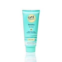 Cotz Spf 40 UVB/UVA Sunscreen for Sensitive Skin, 3.5 Ounce (Packaging may vary)