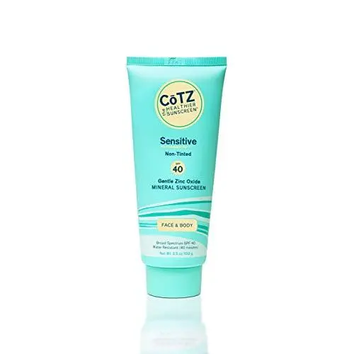 Cotz Spf 40 UVB/UVA Sunscreen for Sensitive Skin, 3.5 Ounce (Packaging may vary) Cotz Spf 40 UVB/UVA Sunscreen for Sensitive Skin, 3.5 Ounce (Packaging may vary)