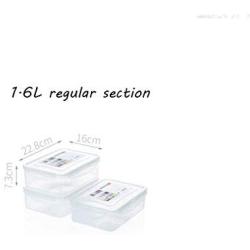 Storage Tank PP Plastic Transparent Sealed cans Food Storage Storage Tank (Size : 2.3L)