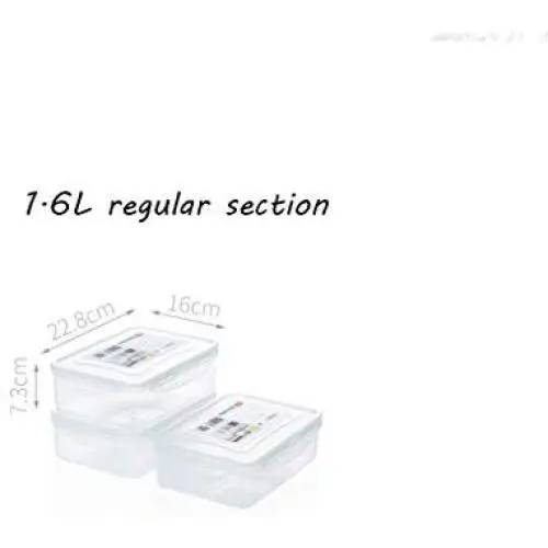 Storage Tank PP Plastic Transparent Sealed cans Food Storage Storage Tank (Size : 2.3L)