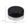 Bouteilles vides Houseables 3g, 3 ml, 50 pièces, BPA Free, Contenants en plastique, Pots ronds noirs avec couvercle à vis, Petite bouteille 3g, pour maquillage, fard à paupières, vernis à ongles, poudre, peinture, bijoux.