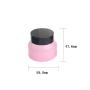 2PCS 50ml/1.7oz Empty Refillable Pink Glass Cream Jar Tins with Screw Cap and Inner Pad Cosmetic Container Pot Storage Holder Sample Package for Cream Lotion Lip Balm Ointments Eye Shadow