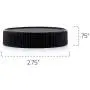 Cornucopia Plastic Mason Jar Lids (24-Pack, Black, Lined); Regular Mouth 70-450 Storage Caps for Mason Jars Cornucopia Plastic Mason Jar Lids (24-Pack, Black, Lined); Regular Mouth 70-450 Storage Caps for Mason Jars