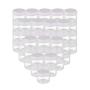 50pcs 20G/0.7oz Empty Cosmetic Plastic Cream Sub-bottle Travel Portable Sample Jar Beauty Salon Pot Bottoing Pitcher Container for Cosmetic Lip Balm Beads Creams Lotion Liquids