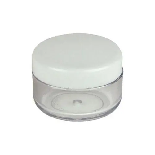 Plastic Transpatent 15g Sample Empty Container Jars Round Pot White Screw Cap Lid Small Tiny Bottle for Cosmetic Make Up Eye Shadow Nails Powder Gems Jewelry 15ml (25pcs) Plastic Transpatent 15g Sample Empty Container Jars Round Pot White Screw Cap Lid Small Tiny Bottle for Cosmetic Make Up Eye Shadow Nails Powder Gems Jewelry 15ml (25pcs)