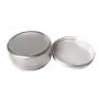 12 Stück Elandy 60 ml/60 g (2 oz) Silberne Aluminiumdosen Runder Leerraumbehälter für Kosmetik-Proben mit feststellbarem Twist-Deckel/Kappe für Lippenbalsam, Make-up, Lidschatten, Puder