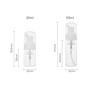 3PCS Empty Refillable Clear Plastic Foam Mousse Pump Bottle Vial Travel Cosmetic Makeup Packaging Bottle Container Pot (60ml)