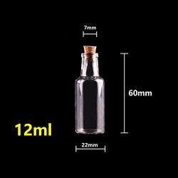 | Storage Bottles & Jars | 24pcs 12ml 15ml 25ml 35ml Small Glass Bottles with Cork Stopper Empty Spice Wish Bottles Jars Gift Crafts Vials | by HUDITOOLS | 1 PCs