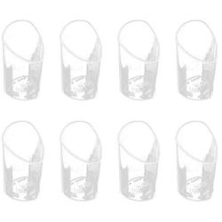 Amosfun 10PCS Mini Dessert Cups Slanted Dessert Cup for Jelly Mousse Tiramisu (80ml)