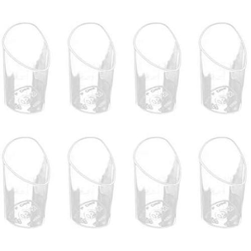 Amosfun 10PCS Mini Dessert Cups Slanted Dessert Cup for Jelly Mousse Tiramisu (80ml)