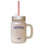 Navy WorldS Coolest Californian Aunt CA Frosted Glass Mason Jar With Straw