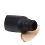 3Pcs Upscale Black Matt Coating Empty Refillable Glass Essential Oil Dropper Bottles Makeup Cosmetic Sample Container Bottle Pot with Black Cap and Glass Eye Dropper(30ml/1oz)