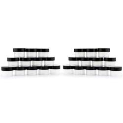 Cornucopia 15-Milliliter Plastic Jars with Lids (24-Pack); Tiny 1/2 Ounce PP Jars with Lined Caps, BPA-free