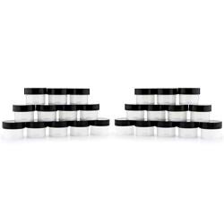 Cornucopia 15-Milliliter Plastic Jars with Lids (24-Pack); Tiny 1/2 Ounce PP Jars with Lined Caps, BPA-free