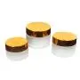 2 Pièces Flacons en Verre Froissé Refillables Haut de Gamme avec Couvercle Doré et Insert Intérieur pour Crème Visage, Crème Yeux, Ombre Pour Les Yeux, Nail Art (50g/1.7oz) 2 Pièces Flacons en Verre Froissé Refillables Haut de Gamme avec Couvercle Doré et Insert Intérieur pour Crème Visage, Crème Yeux, Ombre Pour Les Yeux, Nail Art (50g/1.7oz)