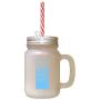 Light Blue Death Leaves Heartache No One Can Heal Love Memory Frosted Glass Mason Jar With Straw