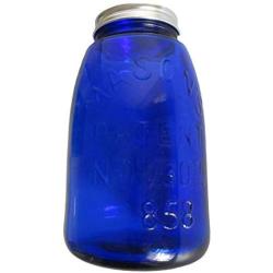 Cobalt Blue Glass Masons Jar
