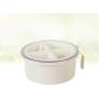 BESTONZON Seasoning Box Seasoning Rack Spice Pots 4 Grids Spice Box Jars with Lids Condiment Storage Container for Kitchen Home (Beige)