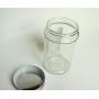 Rabinyod Bulan Glass jar with aluminum screw cap, pasta glass jar, 40 oz glass jar