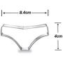 amzcoin Underwear Cookie Cutter Set with Storage Jar, Stainless Steel Biscuit Mold for Birthday Party