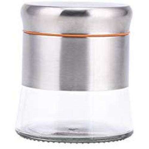 Food Storage Containers Jar 304 Stainless Steel with Lids Airtight Bpa Free Large, Cookie Jar Cereal Coffee Storage Containers Jar for Kitchen Pantry Organization Canister Candy Bulk, Orange/Green