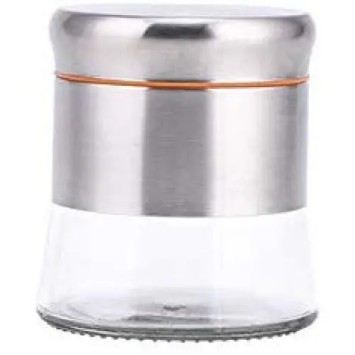 Edelstahl Lebensmittelbehälter mit Deckeln, 304, BPA-frei, Groß, für Küche, Pantry, Organizer, für Kekse, Müsli, Kaffee, Süßigkeiten, Orange/Grün