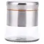 Edelstahl Lebensmittelbehälter mit Deckeln, 304, BPA-frei, Groß, für Küche, Pantry, Organizer, für Kekse, Müsli, Kaffee, Süßigkeiten, Orange/Grün