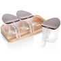 LQQGXLCondiment bottle, jar condiment storage box Spice jar Spice storage box with lid food storage container Spice jar storage container set