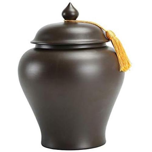 Ceramic Pottery Cereal Containers Canister Cookie Jar with Lids Large, Airtight Food Storage Containers Bins for Kitchen Pantry Organization Flour Rice Candy Bulk, 2L, 3.2L, 7L (Size : 7L)