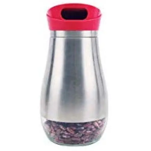 storage jar Grain container Food container Storage Box，Creative coffee beans glass sealed cans food tea candy nuts stainless steel storage tanks, rose 3