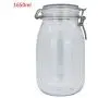 Kunststoff Ovaler Behälter mit Clipverschluss, 1650 ml – Lebensmittelbehälter, Geschirr, Trockenwaren Organizer für Küche, Pasta, Gewürze – Dichtverschluss.