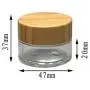 2Pcs 15ml/0.5oz Empty Refillable Frosted Glass Bottles Round Cream Jars Container Portable Travel Cosmetic Bottle Jars Pot with Bamboo Lid and Inner Liner for Samples Lip Balms Lotion Eyeshadow 2Pcs 15ml/0.5oz Empty Refillable Frosted Glass Bottles Round Cream Jars Container Portable Travel Cosmetic Bottle Jars Pot with Bamboo Lid and Inner Liner for Samples Lip Balms Lotion Eyeshadow
