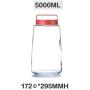 Yl Ly Glass Sealed Cans Food Lemon Honey Bottle Jam Bottle Pickles Bottle Enzyme Bottle Storage Tank Large 5000Ml