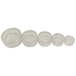 Made in Taiwan Transparent Empty Plastic Storage Jar 5 Kinds of Size (3 Sets)