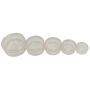 Made in Taiwan Transparent Empty Plastic Storage Jar 5 Kinds of Size (1 Set)