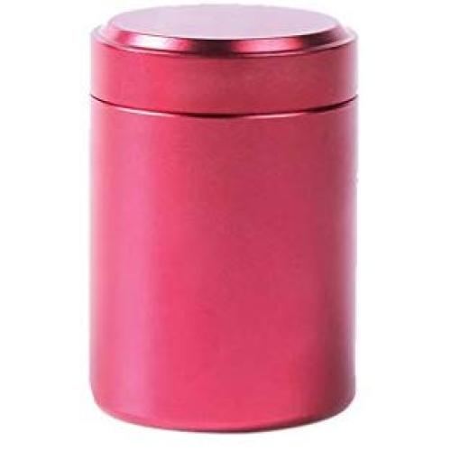 SUJING 80ML Airtight Multi-Use Vacuum Seal Portable Storage Container - Dry Goods Food Tea Coffee Sugar Kitchen Storage Canisters Jars Pots Containers Tins (red)