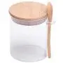 1PC Glass Jar Storage Bottle Clear Sealed Canister With Lid And Spoon Compatible For Loose Tea Salt Sugar 1PC Glass Jar Storage Bottle Clear Sealed Canister With Lid And Spoon Compatible For Loose Tea Salt Sugar