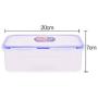 Canisters Sets for The Kitchen, Fresh Lunch Box Storage jar with lid Clear Plastic Crisper Set-D