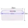 Canisters Sets for The Kitchen, Fresh Lunch Box Storage jar with lid Clear Plastic Crisper Set-D