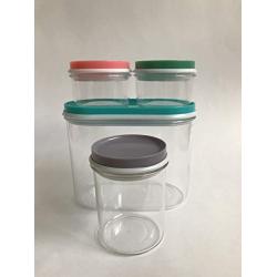 Multipurpose container set 4 piece (4, Clear Container set)