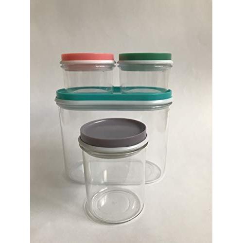 Multipurpose container set 4 piece (4, Clear Container set)
