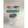 Multipurpose container set 4 piece (4, Clear Container set)
